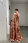 Mutedance 24 Spring/Summer Printed Long Skirt MD-MD24SS07-SAND PM135